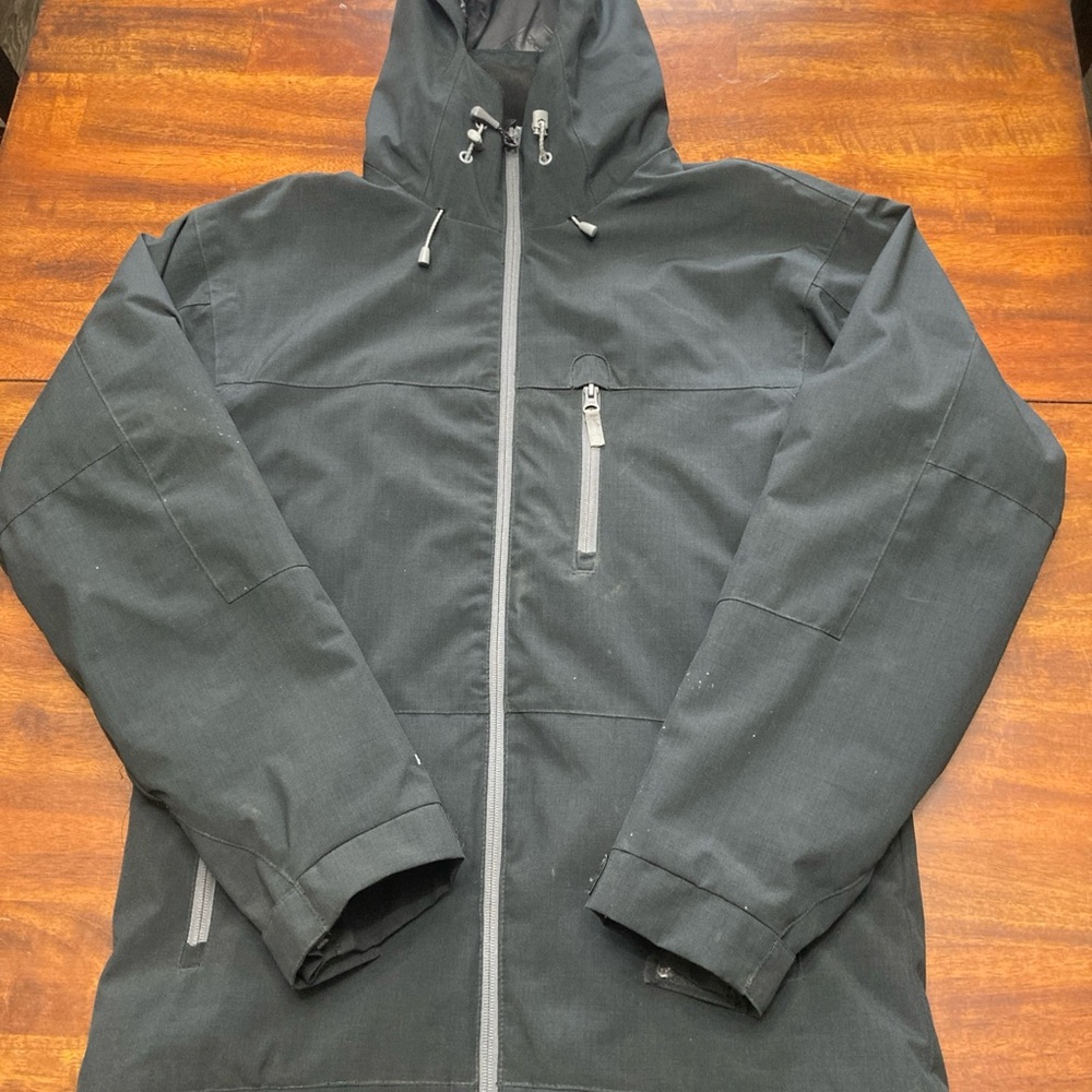 RPZN Core Mens Snowboard Ski Winter Jacket Coat Size Small Black Pockets Lined